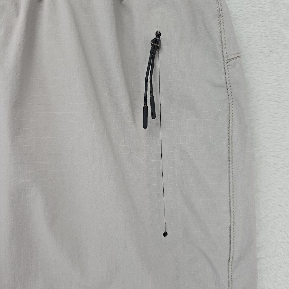 Bearded Goat Rambler Shorts Mens Large Beige Black Athletic Performance - Picture 4 of 14